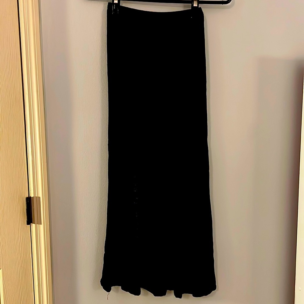 Maxi Long Black Skirt